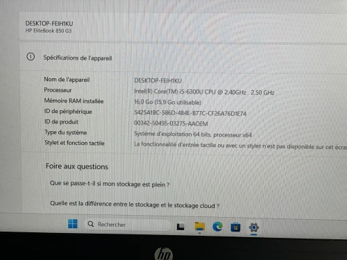 HP elite  850 G3