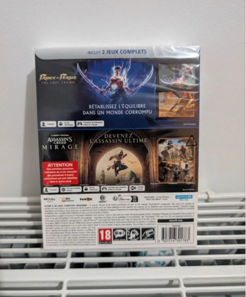 Pack Prince of Persia The Lost Crown + Assassin's Creed Mirage PS5 NEUFS