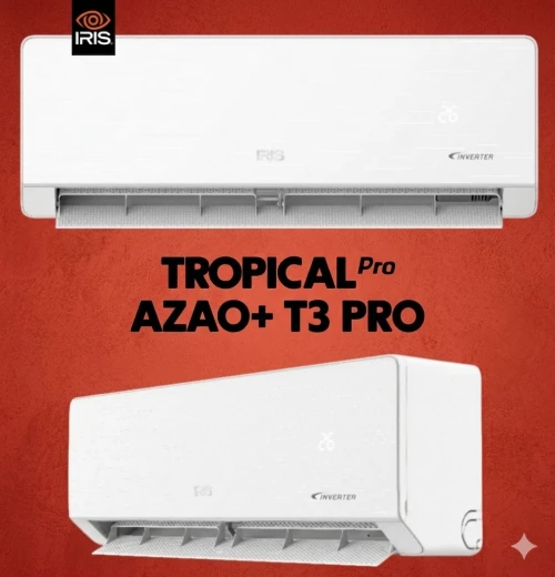 CLIMATISEUR IRIS 12000 BTU INVERTER PRO SUPERTROPICAL T3 AZAO+ PRO BLANC