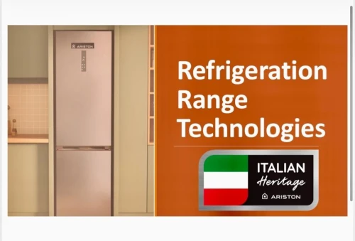 ARISTON REFRIGERATEUR COMBINÉ 355 L INOX NO FROST COMPRESSEUR INVERTER