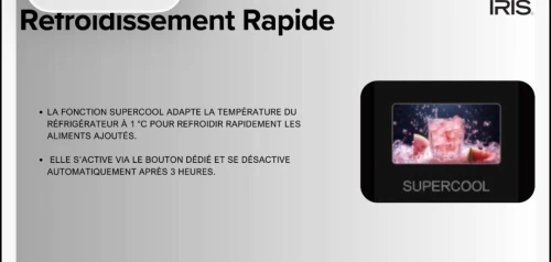 REFRIGERATEUR IRIS 400 L DEFROST IR-DD400 AFFICHEUR