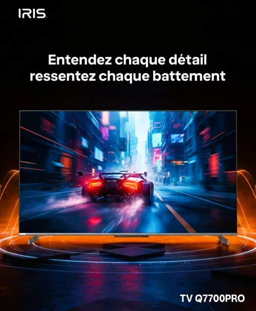TV IRIS 86" Q7700 QLED PRO GAMING TV 144 HZ GOOGLE TV ANDROID SMART 86 POUCES
