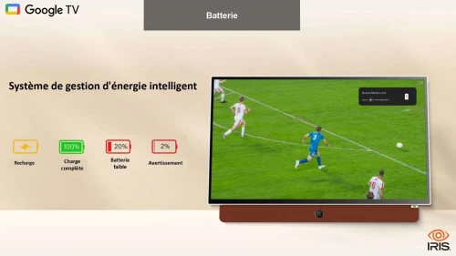 TV IRIS 24" PORTABLE G4030p FULL HD GOOGLE TV ANDROID 24 POUCES