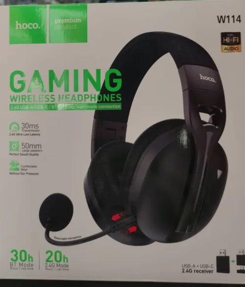 hoco premium product GAMING WIRELESS HEADPHONES W114
