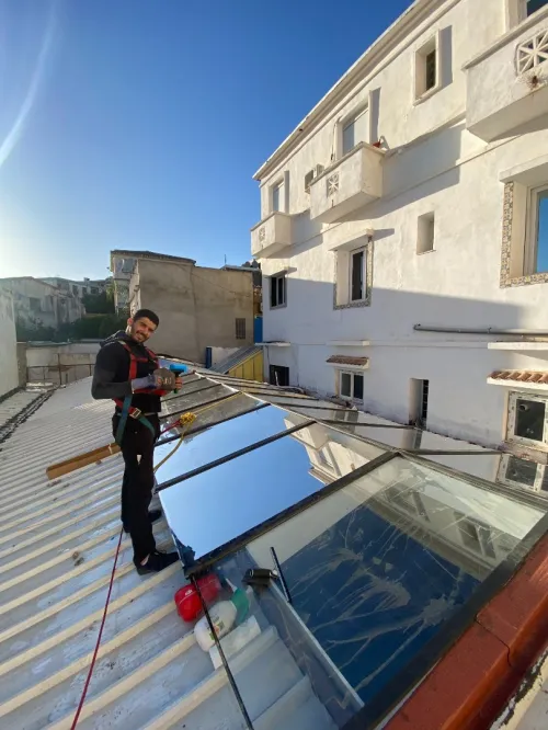 FILM SOLAIRE STOP SOL MIROIR "INSTALLATION EXTERIEUR"