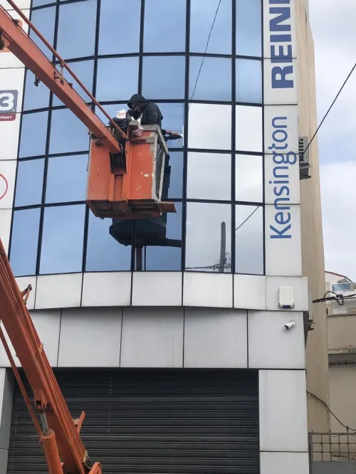 FILM SOLAIRE STOP SOL MIROIR "INSTALLATION EXTERIEUR"