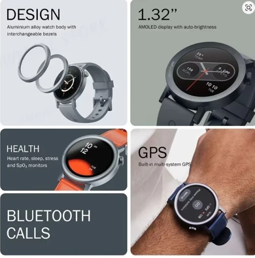 Smartwatch CMF Watch Pro 2 1.32 "AMOLED Bluetooth 5.3 BT appels avec réduction du bruit AI GPS