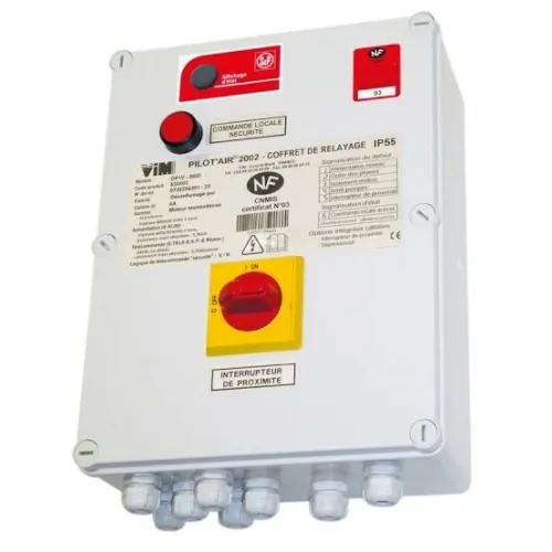 Arrêt pompier desenfumage/CLé réarmement 
