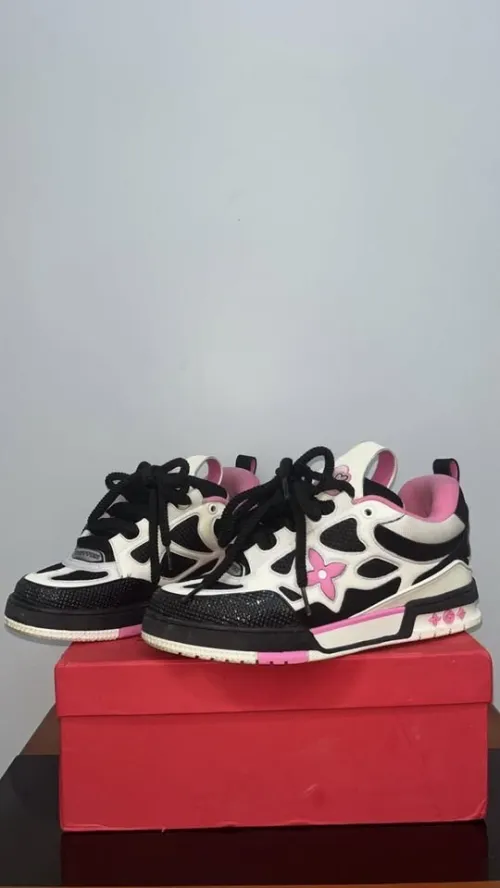 Louis Vuitton Skate Sneaker 'Black Cream Pink'