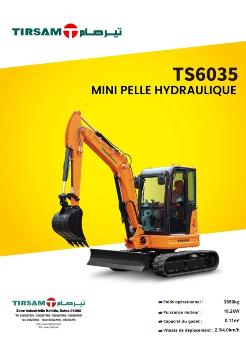 Tirsam Location mini pelle 3.5T 2025