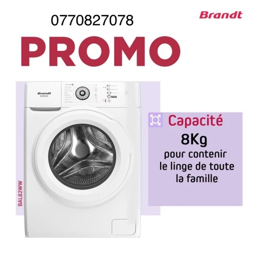 Machine à laver Brandt 8kg 1200tr