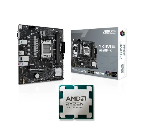 ASUS A620M-K + Ryzen 5 8400F Tray