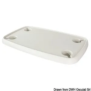 Table bateau pour matériaux composite rectangulaire blanc