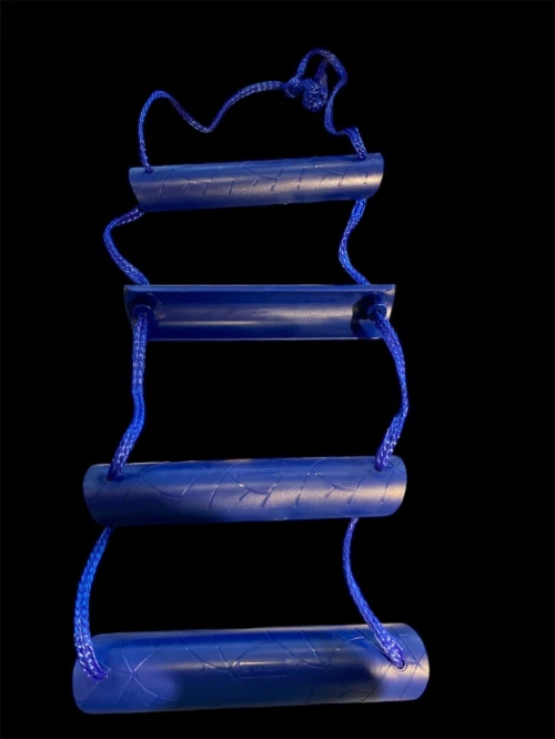Echelle de bain en corde nylon bleue