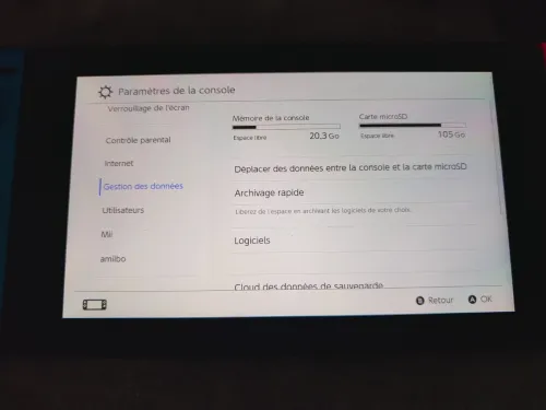 Nintendo switch v1 2018 flashée puce 512 go