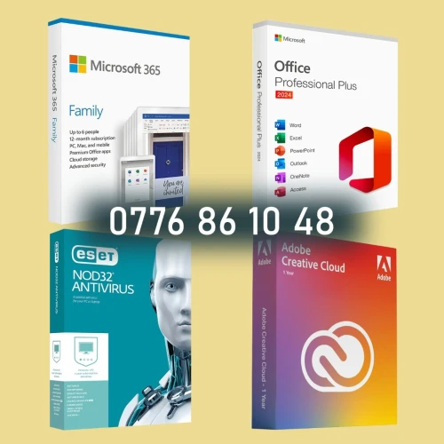 Microsoft 365 / Office 2021 2024 / AutoCAD 2026 / Adobe Creative Cloud / ESET / Kaspersky / VPN
