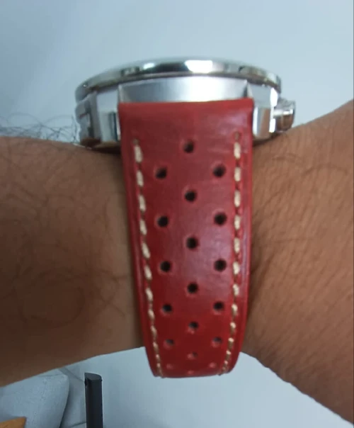 Bracelet cuir boucle déployante pour montre 