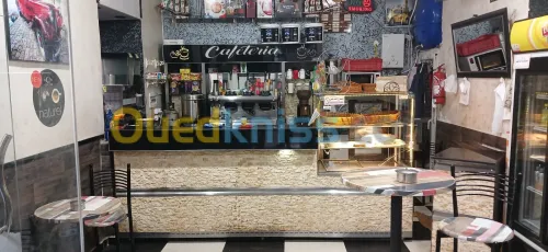 Comptoir bar + arrière bar 