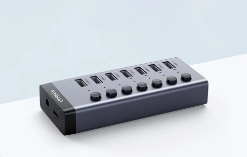 HUB UGREEN USB-C TO 7-Port USB 3.0 DC 12V
