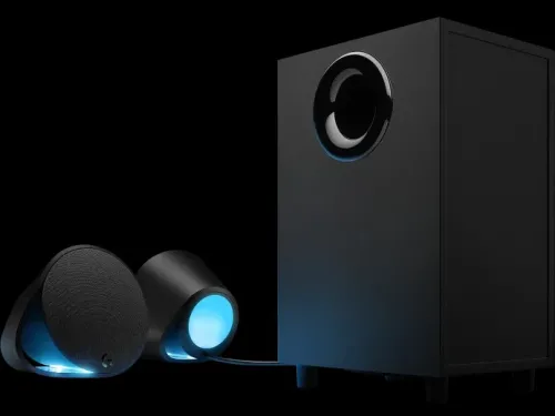 Logitech G560 2 Haut-parleurs Gaming PC Son Surround DTS:X Ultra 7.1- Eclairage RGB LIGHTSYNC- Noir
