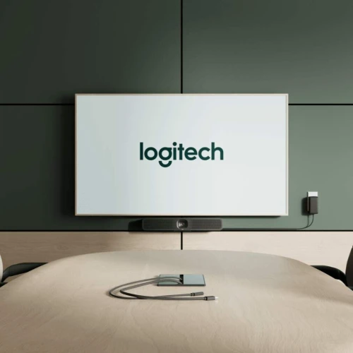 Logitech MeetUp 2 - Solution de visioconférence tout en un pour petite salle de réunion. Branchement USB. Certifié Zoom, Microsoft Teams & Google Meet.