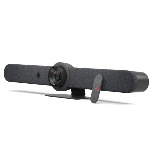 Logitech Rally Bar, Système de visioconférence 4K Tout en un pour salles moyennes & Grandes