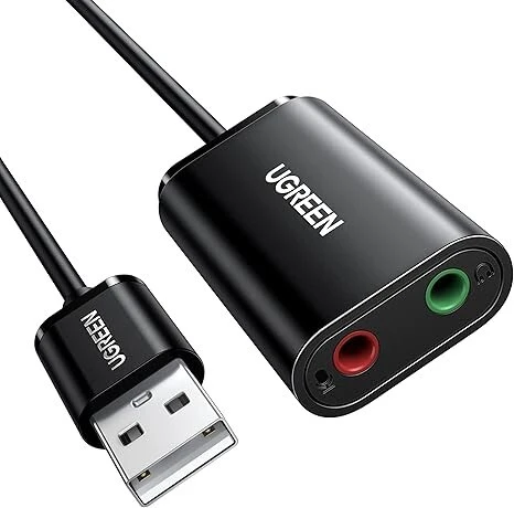 UGREEN Adaptateur audio externe USB 2.0 (noir)  US205