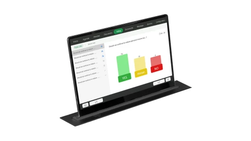 Ecran escamotable HD ultra-mince avec PC intégré