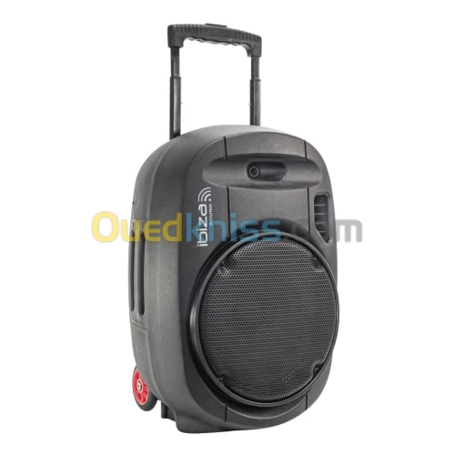 Sono Mobile IBIZA 15 38CM  USB-MP3, REC, VOX, BLUETOOTH, 2 MICROS UHF