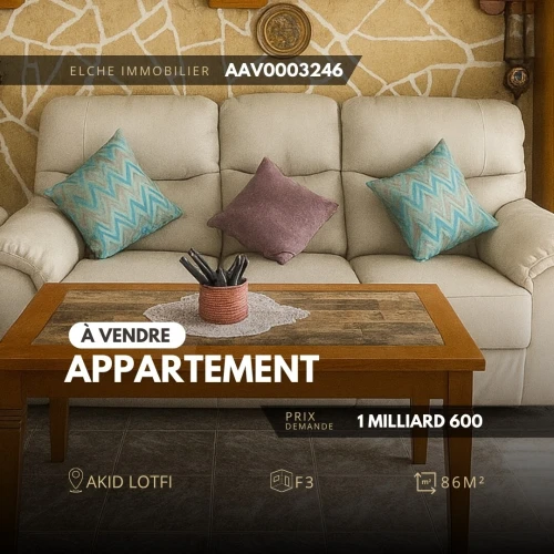 Vente Appartement F3 Oran Bir el djir