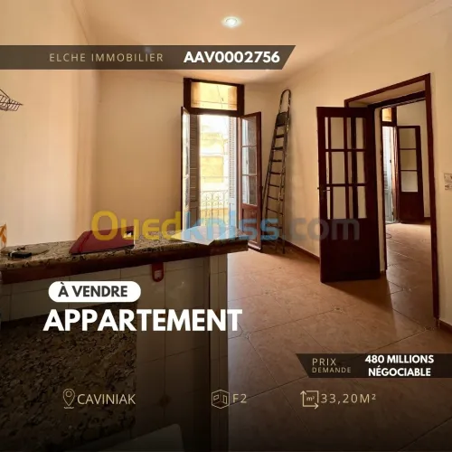Vente Appartement F2 Oran Oran