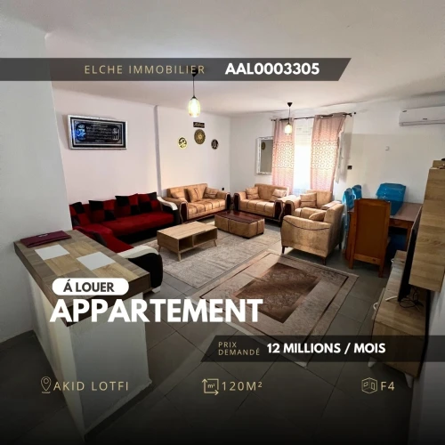 Location Appartement F4 Oran Bir el djir