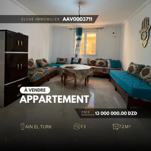 Vente Appartement F3 Oran Ain el turck