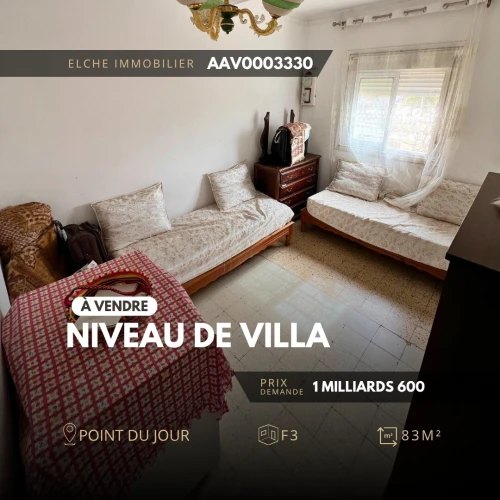 Vente Appartement Niveau de villa F3 Oran Oran