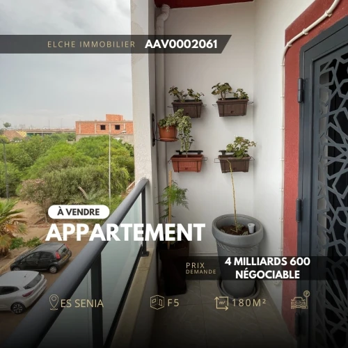 Vente Appartement Niveau de villa F5 Oran Es senia