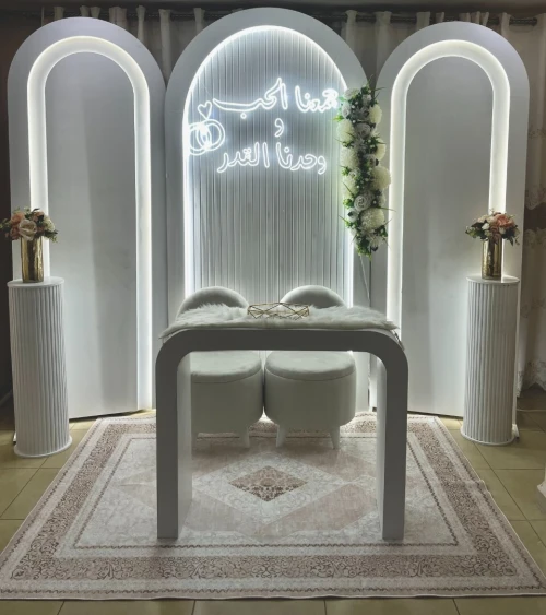 Scene complet de décoration pour fiançailles