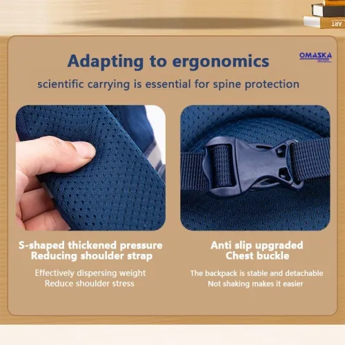 Sac à dos orthopédique Pliable en Oxford pour enfants avec Ceinture