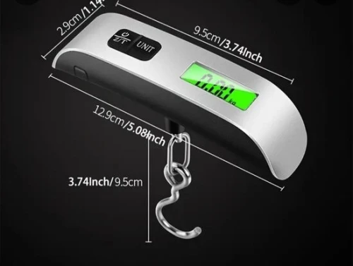 Balance à bagages numérique portable avec écran LCD 50kg