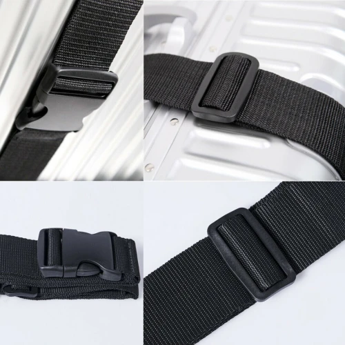 PACK 5 ARTICL OMASKA DE VOYAGE --SERIE VALISE 3 PIECES TISSU-RANGEMENT -SANGLE -OREILLER -BALANCE