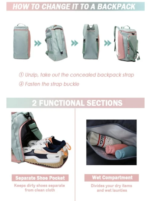 CABAS ET SAC A DOS  DE VOYAGE  57 cm pour homme et femme en nylon et tissu - Imperméable