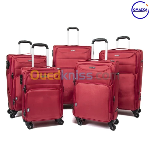 Série 5 Pièces PARADIUM En Polyester Imperméable Avec Roue Démontable BORDEAUX 