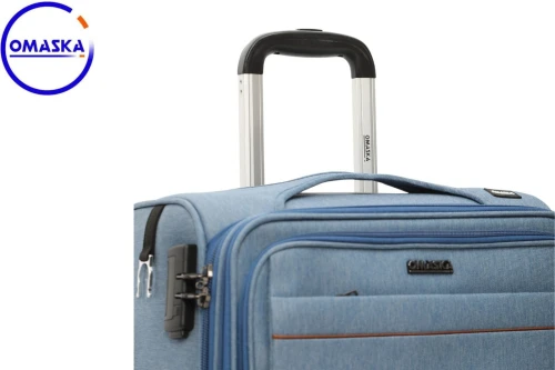 PACK 5 ARTICL OMASKA DE VOYAGE --SERIE VALISE 3 PIECES TISSU-RANGEMENT -SANGLE -OREILLER -BALANCE