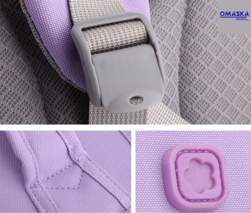 Sac à dos orthopédique Pliable en Oxford pour enfants avec Ceinture Blanche