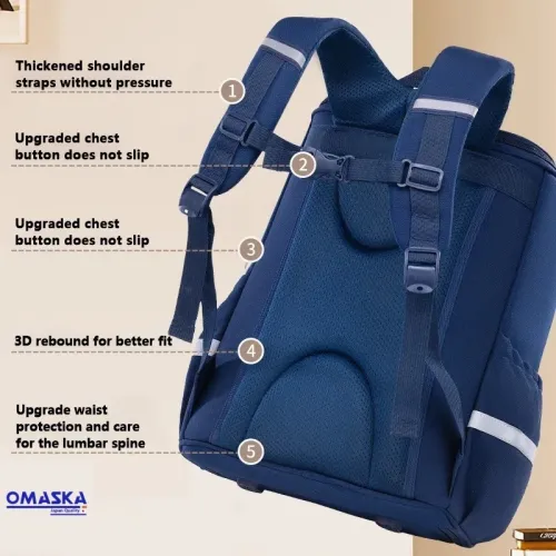Sac à dos orthopédique Pliable en Oxford pour enfants avec Ceinture