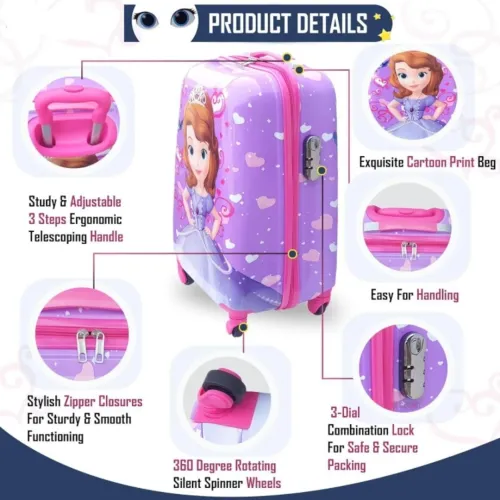 VALISE ENFANT (L)rigide en ABS+PC