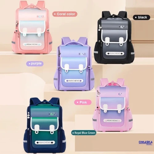 Sac à dos orthopédique Pliable en Oxford pour enfants avec Ceinture Blanche
