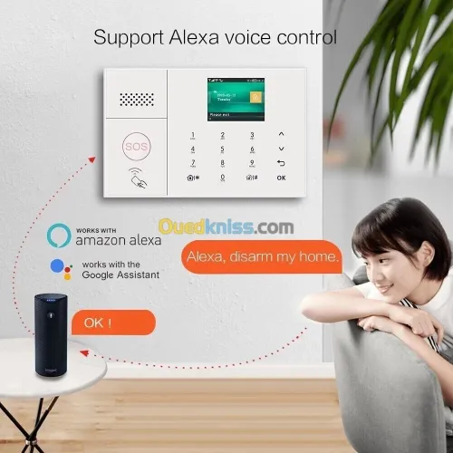 Alarm GSM Kit Système Alarme Sans Fil Euronet ضمان 06 أشهر