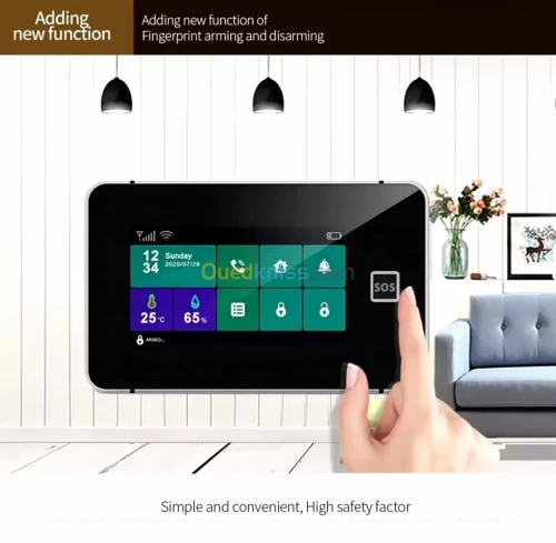 Système D'alarm GSM Wifi 2024 Tactile Garantie 12 Mois جهاز انذار ضد السرقة