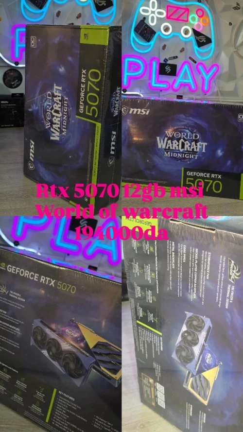 CARTE GRAPHIQUE MSI GEFORCE RTX 5070 12GB WORLD OF WARCRAFT ÉDITION