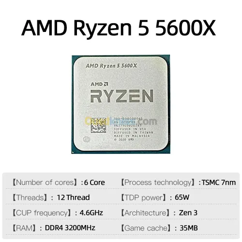 CPU RYZEN 5 5600X